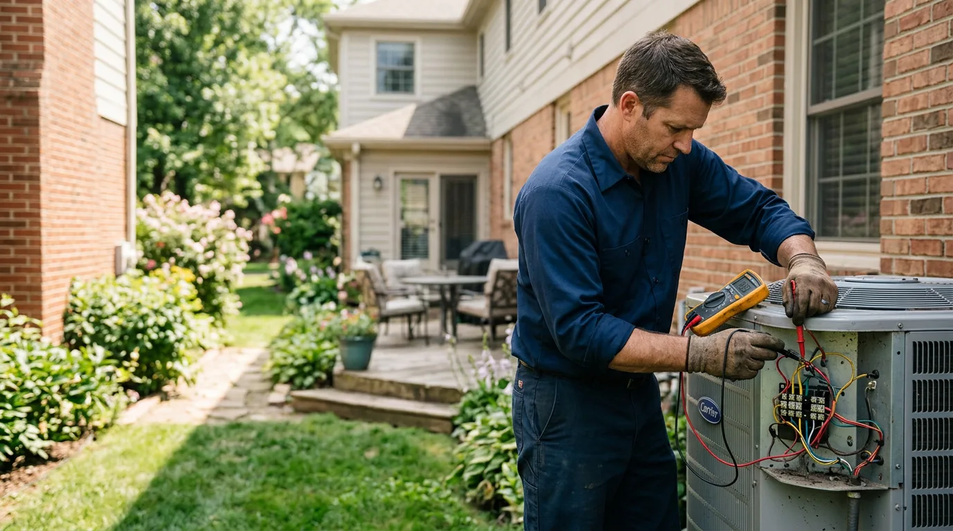 HVAC technician working near Twin Rocks, PA